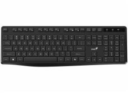 GENIUS klávesnice KB-7200, bezdrátová 2,4GHz, Mini-receiver, Copilot, CZ+SK layout, černá