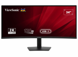 ViewSonic VA3420C  34" 21:9, 3440 x 1440, SuperClear® VA zakřivený monitor, 120Hz, 2 HDMI, DP, USB, USB-C 96W, speakers,