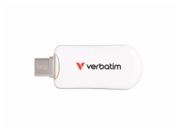 VERBATIM Plectra 64GB USB-C 3.2 Gen 1 bílá
