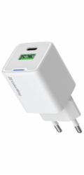 COLORWAY 1x USB-C/ síťová nabíječka/ GaN/ PD/ PPS/ QC/ 35W/ Bílá
