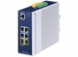 Planet TSN-5225-4T2S průmyslový TSN L2+ switch, 4x1Gb, 2x2.5G SFP, 1x RJ45-to-RS232, RING, 1588PTP, -40~75°C