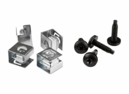 StarTech.com 10-32 Server Rack Screws - 50 Pack - Network Rack Screws and Clip Nuts for Rack Mount Server Cabinet or Enclosure (CLPSCRW1032) - Šrouby a matice pro regál - pro P/N: 2POSTRACK12, 2POSTRA