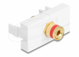 Delock&nbsp;-&nbsp;Easy&nbsp;45&nbsp;-&nbsp;zacvakávací&nbsp;modul&nbsp;-&nbsp;pripojovací&nbsp;sloupek&nbsp;-&nbsp;1&nbsp;souprava&nbsp;-&nbsp;cervená,&nbsp;bílá