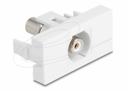 Delock&nbsp;-&nbsp;Easy&nbsp;45&nbsp;-&nbsp;zacvakávací&nbsp;modul&nbsp;-&nbsp;RCA&nbsp;-&nbsp;1&nbsp;souprava&nbsp;-&nbsp;bílá