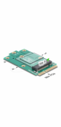 Delock - Adaptér rozhraní - na M.2 Key A slot - M.2 - M.2 Card - PCIe Mini Card, USB 2.0