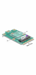 Delock - Adaptér rozhraní - do slotu M.2 Key E - M.2 - M.2 Card - PCIe Mini Card, USB 2.0