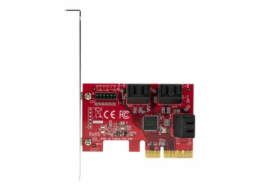 StarTech.com SATA PCIe Card, 6 Port PCIe SATA Expansion card, 6Gbps SATA Card, Low/Full Profile, Stacked SATA Connectors, ASM1166 Non-Raid SATA Controller Card - PCI Express to SATA Converter - Řadič 