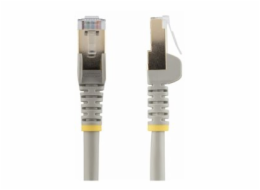 StarTech.com 7.5m CAT6A Ethernet Cable, 10 Gigabit Shielded Snagless RJ45 100W PoE Patch Cord, CAT 6A 10GbE STP Network Cable w/Strain Relief, Grey, Fluke Tested/UL Certified Wiring/TIA - Category 6A 
