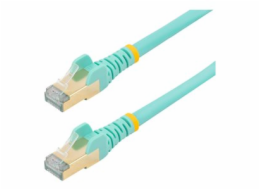 StarTech.com 7.5m CAT6A Ethernet Cable, 10 Gigabit Shielded Snagless RJ45 100W PoE Patch Cord, CAT 6A 10GbE STP Network Cable w/Strain Relief, Aqua, Fluke Tested/UL Certified Wiring/TIA - Category 6A 