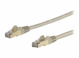 StarTech.com 1m CAT6A Ethernet Cable, 10 Gigabit Shielded Snagless RJ45 100W PoE Patch Cord, CAT 6A 10GbE STP Network Cable w/Strain Relief, Grey, Fluke Tested/UL Certified Wiring/TIA - Category 6A - 