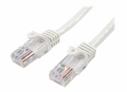 StarTech.com 1m White Cat5e / Cat 5 Snagless Patch Cable - Patch kabel - RJ-45 (M) do RJ-45 (M) - 1 m - UTP - CAT 5e - podložka, provedení bez hrbolků - bílá