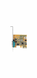 Startech PCI Express Serial Card, PCIe to RS232 (DB9) Serial Interface Card, PC Serial Card with 16C1050 UART, Standard or Low Profile Brackets, COM Retention, For Windows & Linux - PCIe to DB9 Card (