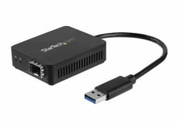 StarTech.com USB 3.0 to Fiber Optic Converter, Compact USB to Open SFP Adapter, USB to Gigabit Network Adapter, USB 3.0 Fiber Adapter Multi Mode(MMF)/Single Mode Fiber (SMF) Compatible - USB Ethernet 