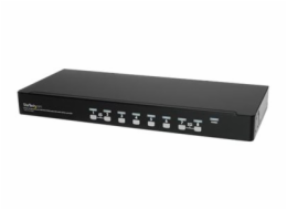StarTech.com 8 Port 1U Rackmount USB KVM Switch Kit with OSD and Cables - Rack mount KVM - VGA KVM Switch - 8 Port KVM Switch (SV831DUSBUK) - Přepínač KVM - 8 x KVM port(s) - 1 místní uživatel - Lze m