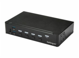StarTech.com 4 Port HDMI KVM - HDMI KVM Switch - 1080p - USB 3.0 & Audio Support - KVM Video Switch (SV431HDU3A2) - Přepínač KVM / USB - 4 x KVM / zvuk / USB + 3 x SuperSpeed USB - 1 místní uživatel -