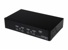 StarTech.com 4 Port DisplayPort KVM Switch w/ Audio - USB, Keyboard, Video, Mouse, Computer Switch Box for 2560x1600 DP Monitor (SV431DPUA) - Přepínač KVM / audio / USB - 4 x KVM / zvuk / USB - 1 míst