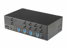StarTech.com StarTech.com 4-Port Dual Monitor HDMI KVM Switch with Audio & USB 3.0 hub - 4K 30Hz - 4 PC Mac Computer KVM Switch Box for HDMI Display (SV431DHD4KU) - Přepínač KVM / audio / USB - 4 x KV
