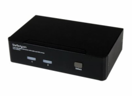 StarTech.com 2 Port USB HDMI KVM Switch with Audio and USB 2.0 Hub - 1080p (1920 x 1200), Hotkey Support - Dual Port Keyboard Video Monitor Switch (SV231HDMIUA) - Přepínač KVM / audio / USB - 2 x KVM 