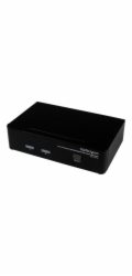 Startech 2 Port DisplayPort KVM Switch - 2560x1600 @60Hz - Dual Port DP USB, Keyboard, Video, Mouse Switch Box w/ Audio for Computers and Monitors (SV231DPUA) - Přepínač KVM / audio - 2 x KVM / zvuk -