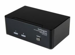 StarTech.com DVI KVM Switch with Audio & USB 2.0 Hub - 2-Port USB KVM Switch - 1920 x 1200 - Dual Monitor KVM Switch (SV231DD2DUA) - Přepínač KVM / audio / USB - 2 x KVM / zvuk / USB - 1 místní uživat