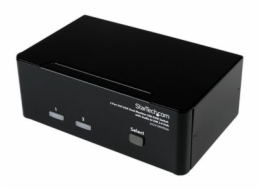 StarTech.com 2 Port KVM Switch - DVI and VGA w/ Audio and USB 2.0 Hub - Dual Monitor / Display / Screen KVM Switch - DVI VGA (SV231DDVDUA) - Prepínac KVM / audio / USB - 2 x KVM / zvuk / USB - 1 místn