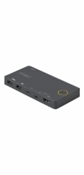 Startech 2 Port Hybrid USB-A + HDMI & USB-C KVM Switch, Single 4K 60Hz HDMI 2.0 Monitor, Compact Desktop and/or Laptop HDMI KVM Switch, USB Bus Powered, Thunderbolt 3 Compatible - 2 Port HDMI KVM Swit