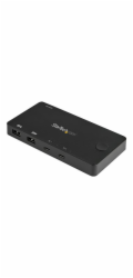 Startech 2 Port USB C KVM Switch, 4K 60Hz HDMI, Compact Dual Port UHD USB Type C Desktop Mini KVM Switch with USB C Cables, Bus Powered, MacBook iPad Pro ThinkPad IdeaPad EliteBook - 4K HDMI KVM Switc