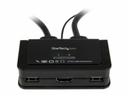 StarTech.com 2 Port USB HDMI Cable KVM Switch with Audio and Remote Switch - USB Powered KVM with HDMI - Dual Port HDMI KVM Switch (SV211HDUA) - Přepínač KVM / audio - 2 x KVM / zvuk - 1 místní uživat