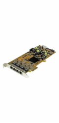 Startech 4 Port Gigabit PoE (Power over Ethernet) Card - PCIe Network Card - PoE / PoE+ Up to 25W Per Port - PCIe NIC - Gigabit Ethernet Card (ST4000PEXPSE) - Síťový adaptér - PCIe x4 - Gigabit Ethern