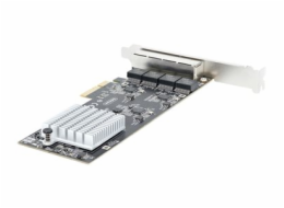 StarTech.com 4-Port 2.5Gbps NBASE-T PCIe Network Card, Intel I225-V Chip, Quad Port Computer Network Card, Multi-Gigabit NIC, PCI Express Server LAN Card, Desktop Ethernet Interface Card, PCI Express 