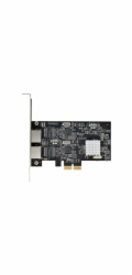 Startech 2-Port 2.5Gbps NBASE-T PCIe Network Card, Intel I225-V, Dual-Port Computer Network Card, Multi-Gigabit NIC, PCI Express Server LAN Card, Desktop Ethernet Interface - Síťový adaptér - PCIe 2.0