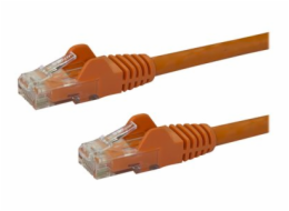 StarTech.com 2m CAT6 Ethernet Cable, 10 Gigabit Snagless RJ45 650MHz 100W PoE Patch Cord, CAT 6 10GbE UTP Network Cable w/Strain Relief, Orange, Fluke Tested/Wiring is UL Certified/TIA - Category 6 - 