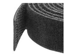 StarTech.com 25ft. Hook and Loop Roll - Cut-to-Size Reusable Cable Ties - Bulk Industrial Wire Fastener Tape - Adjustable Fabric Wraps - Black (HKLP25) - Role kabelového pásku - 7.62 m - pro P/N: CABS