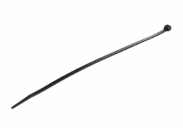 StarTech.com 10"(25cm) Cable Ties, 1/8"(4mm) wide, 2-5/8"(68mm) Bundle Diameter, 50lb(22kg) Tensile Strength, Nylon Self Locking Zip Ties w/ Curved Tip, 94V-2/UL Listed, 100 Pack, Black - Nylon 66 Pla