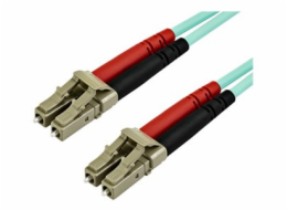 StarTech.com 7m OM3 LC to LC Multimode Duplex Fiber Optic Patch Cable - Aqua - 50/125 - LSZH Fiber Optic Cable - 10Gb (A50FBLCLC7) - Patch kabel - multirežim LC (M) do multirežim LC (M) - 7 m - optick