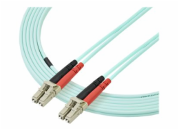 StarTech.com 3m Fiber Optic Cable - 10 Gb Aqua - Multimode Duplex 50/125 - LSZH - LC/LC - OM3 - LC to LC Fiber Patch Cable - Patch kabel - multirežim LC (M) do multirežim LC (M) - 3 m - optické vlákno