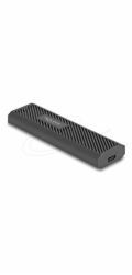 Delock - Kryt úložište - externí, bez použití nástroju - M.2 - M.2 Card (PCIe NVMe & SATA) - USB-C - cerná