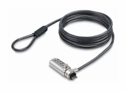 StarTech.com Nano Slot Compatible 6.6ft (2m) Cable Lock, Laptop Security - Bezpecnostní kabelový zámek - cerná a stríbrná - 2 m