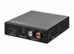 StarTech.com HDMI Audio Extractor - 4K 60Hz - HDMI Audio De-embedder - HDR - Toslink Optical Audio - Dual RCA Audio - HDMI Audio (HD202A) - Extraktor zvukového signálu HDMI - černá