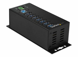 StarTech.com 7 Port USB Hub with Power Adapter, Surge Protection, Metal Industrial USB 3.0 Data Transfer Hub, Din Rail, Wall or Desk Mountable, High Speed USB 3.1/USB 3.2 Gen 1 5Gbps Hub - Windows/mac