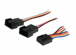 StarTech.com 12in 4 Pin Fan Power Splitter Cable - F/M - 1ft Fan Y Cable - 1ft 4-pin Fan Splitter Cable (FAN4SPLIT12) - Rozdělovač napájení ventilátoru - 4-pinová PWM (pulsně šířková modulace) (F) do 