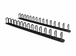 StarTech.com Vertical 0U Server Rack Cable Management w/ D-Ring Hooks - 40U Network Rack Cord Manager Panels - 2x 3ft Wire Organizers (CMVER40UD) - Sada pro správu kabelu D-ring - 1.83 m - cerná - 40U