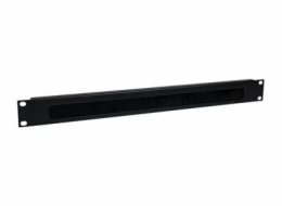 StarTech.com 1U High-density Brush Strip Cable Management Panel - Sturdy Steel Horizontal Data Centre Cable Management Panel (CMBRUSH1U) - Stojanový panel pro usporádání kabelu - cerná - 1U - 19" - pr