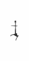 Startech Mobile Workstation Cart with Monitor Mount, CPU/PC Holder, Keyboard Tray, Ergonomic Height Adjustable Desktop Computer Cart, Rolling Mobile Standing Workstation on Wheels - Portable Stand-Up 