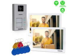 EVOLVEO DoorPhone 20-2W - 2 drátový videotelefon s aplikací pro dvě domácnosti a 32GB pamětí