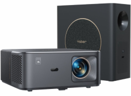 YABER K2s Pro projektor pro domácí kino s Google TV, JBL,hlasové ovládání, subwoofer, černá