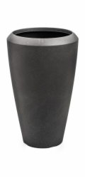 Květináč G21 Coal Oval 44,3 x 44,3 x 69,8