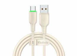 USB to USB-C Cable Mcdodo CA-4750 with LED light 1.2m (beige)