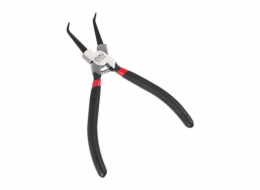 Ohnuté kleště na vnitřní pojistné kroužky 7" Deli Tools EDL0343 (černé)