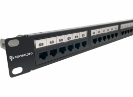 Conexpro 19" patch panel UTP, CAT6A, 24 portů, 1U